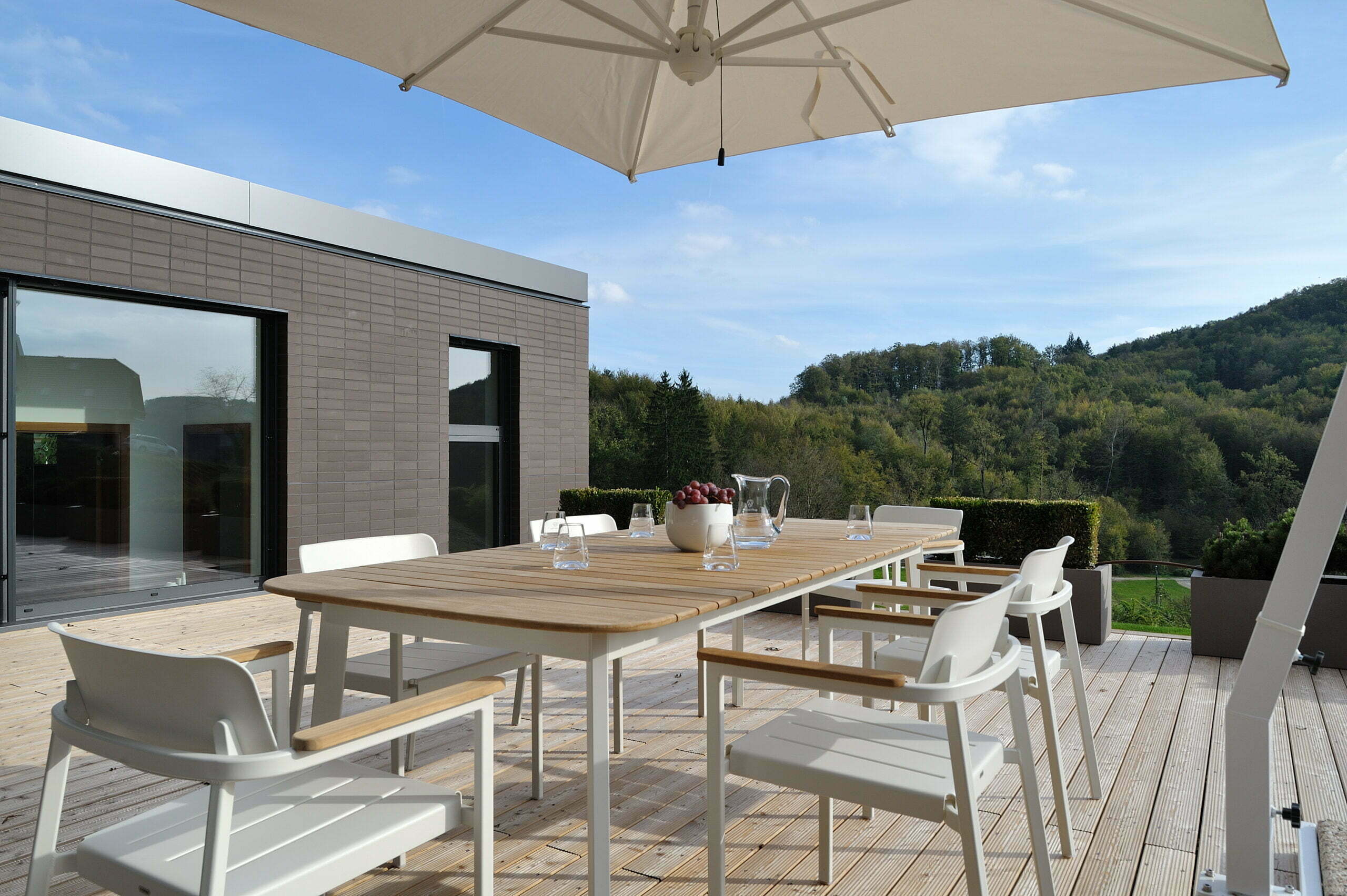 Personal terrace at Oranda Village Apartment for rent Rogaska Slatina. Terrace